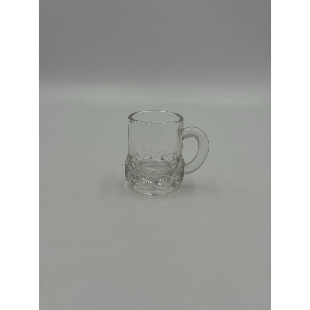 Miniature Glass Beer Stein Shotglass Federal Glass Company Vintage 1970s 1 fl oz